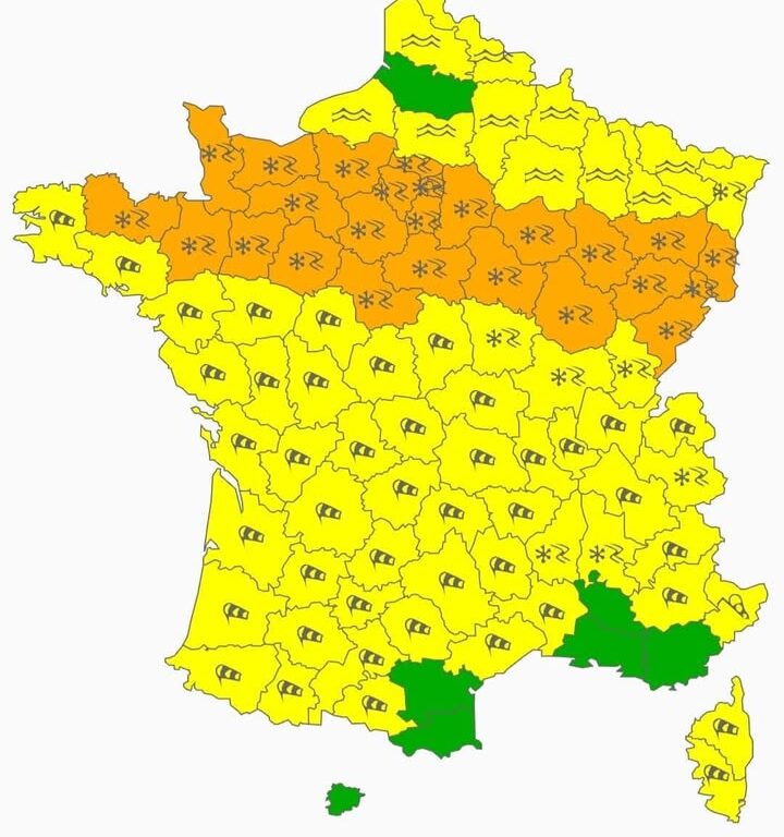 Vigilance orange activ&eacute;e demain matin &agrave; 11h00