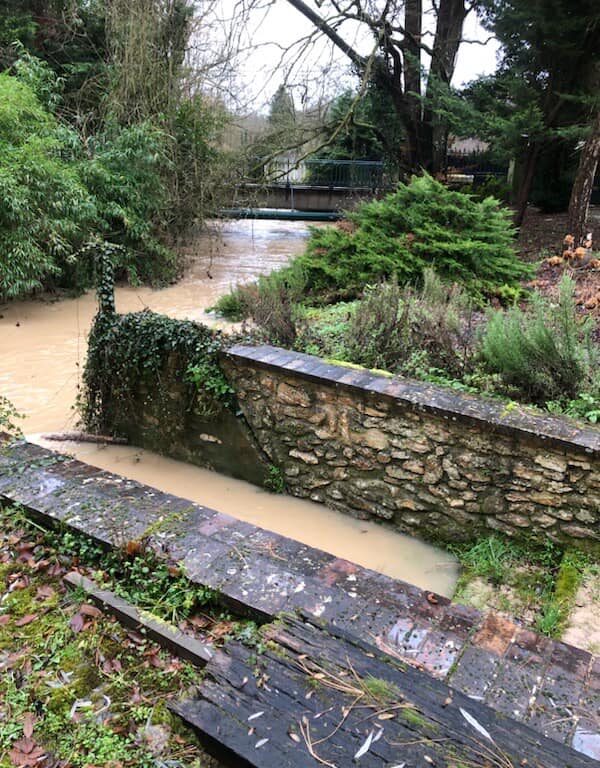 Niveau du Morin &agrave; Mouroux : observations de terrain dimanche