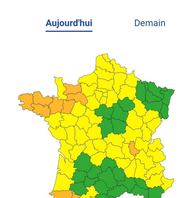 Passage en vigilance jaune : crue faible &agrave; mod&eacute;r&eacute;e attendue