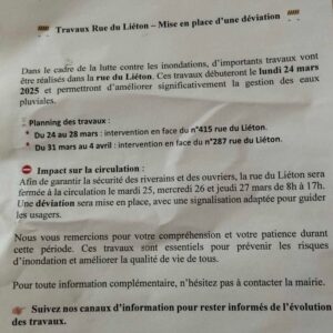 Travaux de prévention inondations à Mouroux : rue du Liéton