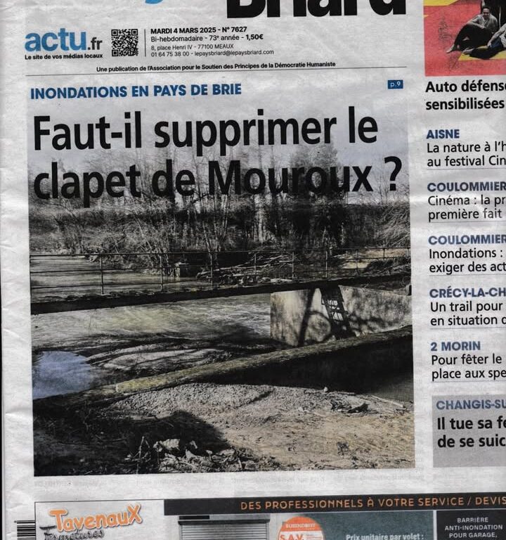 Clapet de Mouroux : 1,6 million d&rsquo;euros pour une d&eacute;molition contest&eacute;e