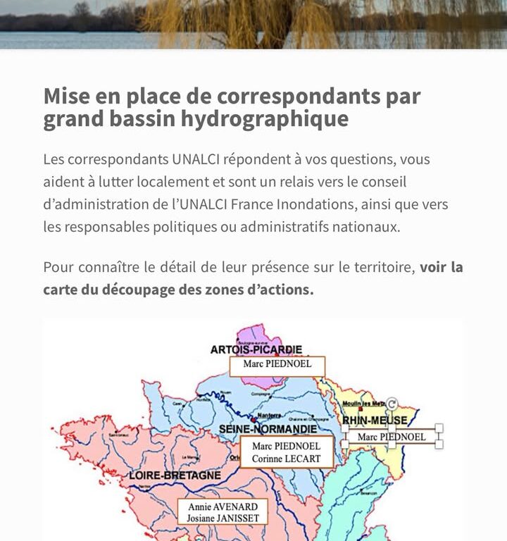UNALCI France Inondations : groupe de travail assurances lanc&eacute;
