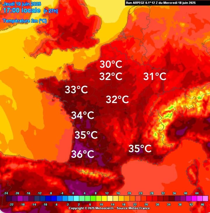 Canicule en approche : jusqu&rsquo;&agrave; 37&deg;C ce week-end