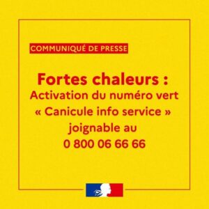 Numéro vert canicule : informations et aide aux personnes vulnérables