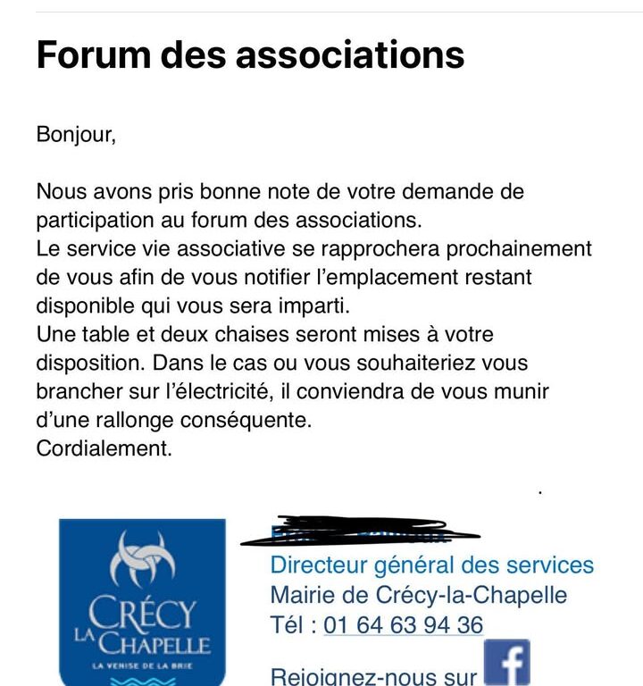 VigiCr&eacute;cy confirm&eacute;e au Forum des Associations de Cr&eacute;cy-la-Chapelle