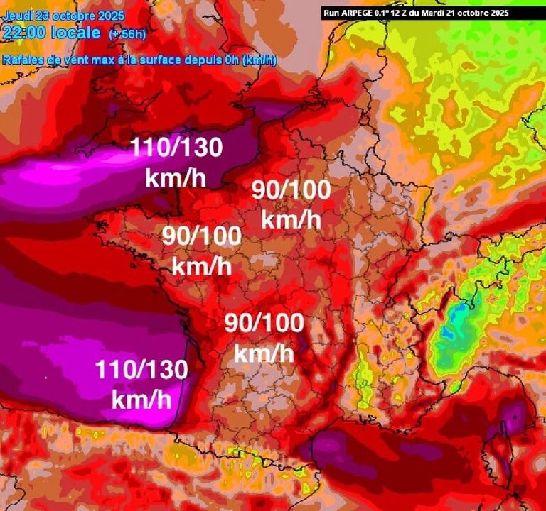 Vigilance orange possible jeudi : vents forts et orages attendus