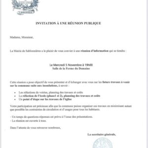 Situation à Sablonnières : observation terrain