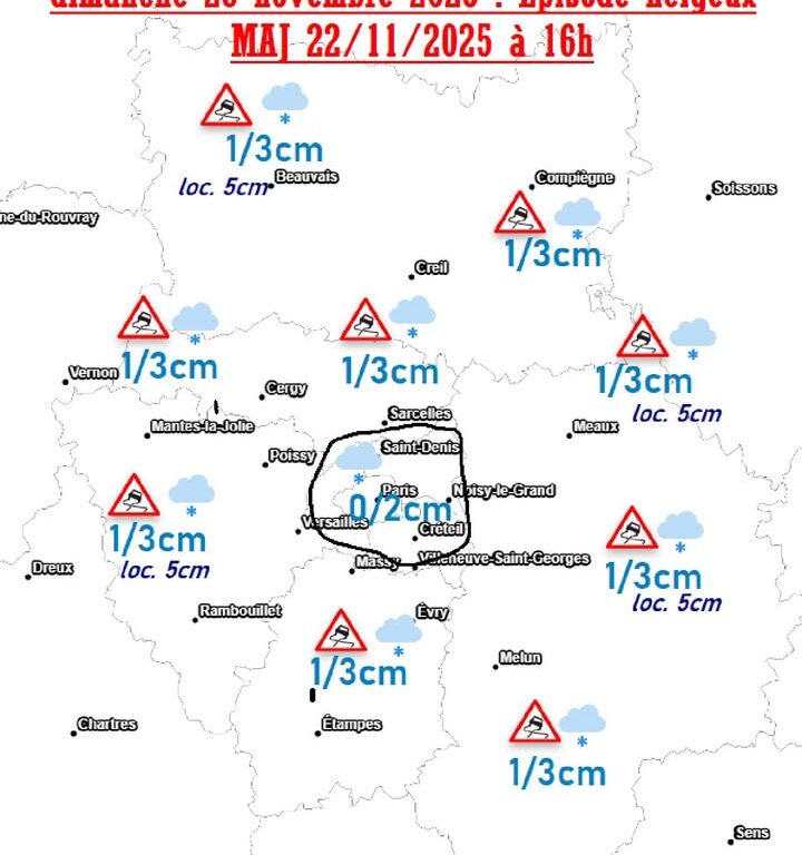 Verglas et neige : bulletin m&eacute;t&eacute;o mis &agrave; jour, soyez prudents