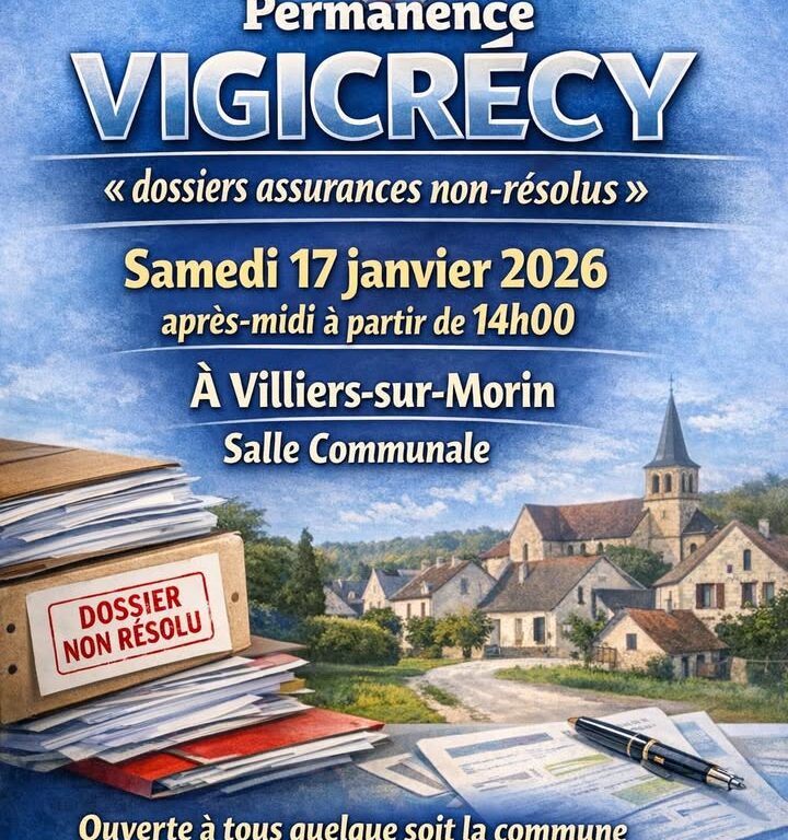 R&eacute;union d&rsquo;information demain &agrave; Villiers-sur-Morin : 2 places restantes