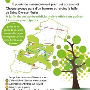 Nettoyage de la nature à Saint-Cyr-sur-Morin le 28 février