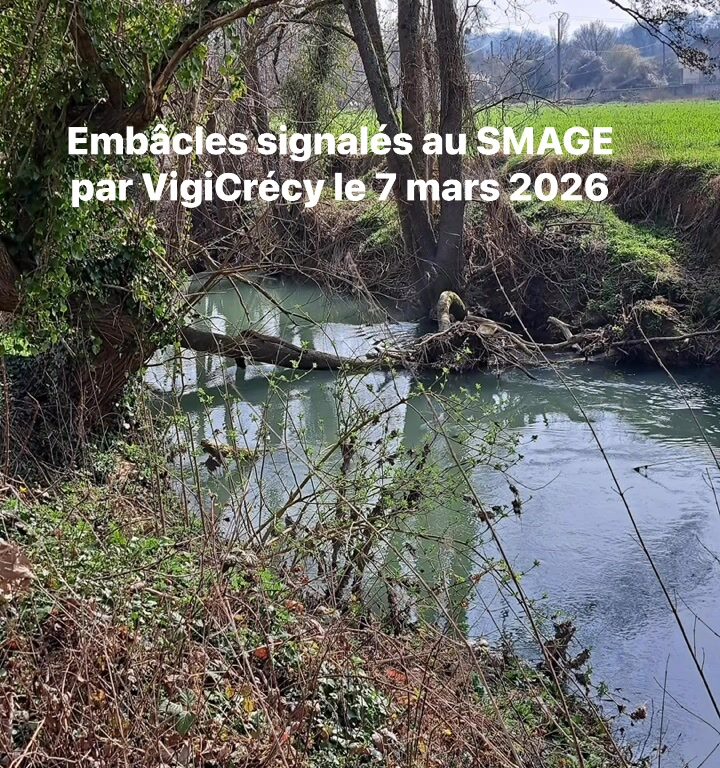 Emb&acirc;cles signal&eacute;s au SMAGE le 7 mars 2026