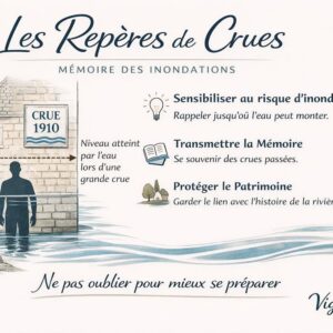 30 repères de crues installés dans 10 communes du bassin versant