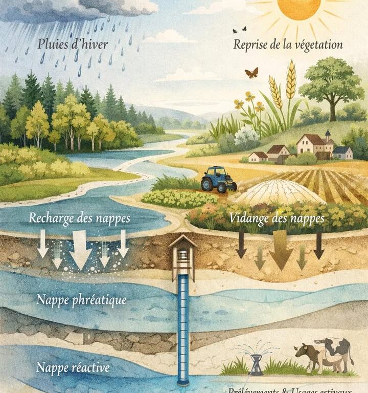 Nappes phr&eacute;atiques en Seine-et-Marne : situation favorable mais sous surveillance