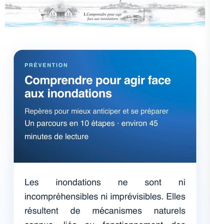 Comprendre pour agir face aux inondations