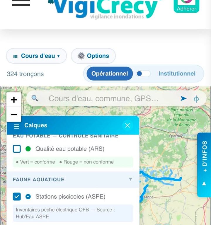 D&eacute;couvrez la faune aquatique du bassin versant sur la carte interactive