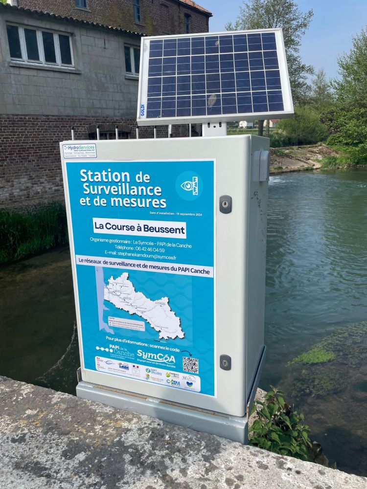 Station de surveillance et de mesures sur La Course &agrave; Beussent, Pas-de-Calais