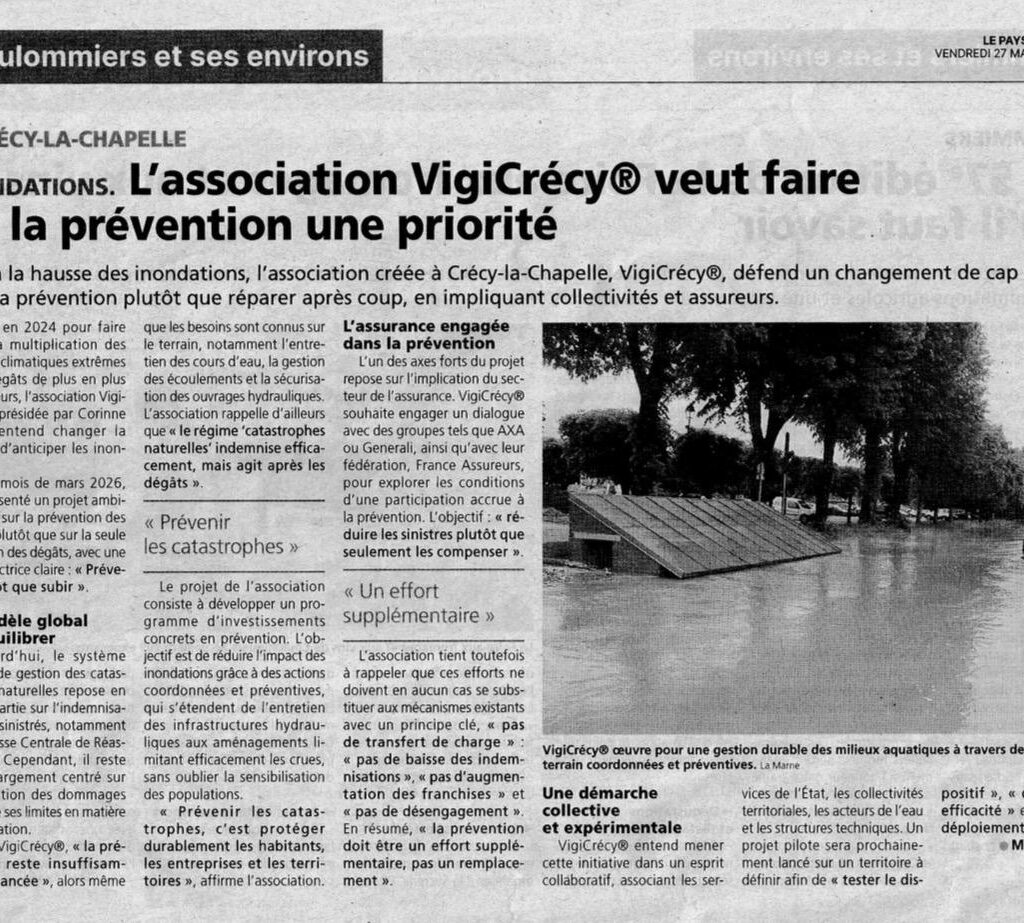 L'association VigiCr&eacute;cy&reg; veut faire de la pr&eacute;vention une priorit&eacute;