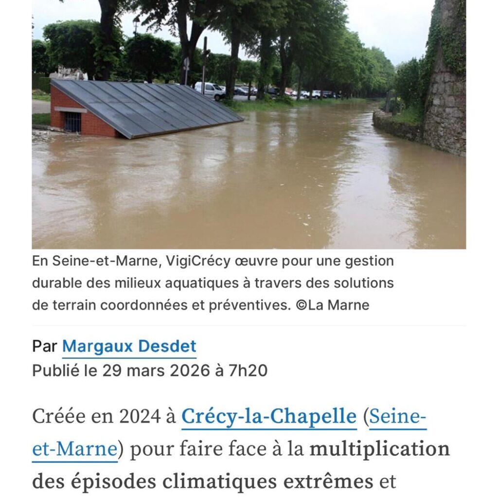 VigiCr&eacute;cy&reg; &oelig;uvre pour une gestion durable des milieux aquatiques &agrave; travers des solutions de terrain coordonn&eacute;es et pr&eacute;ventives
