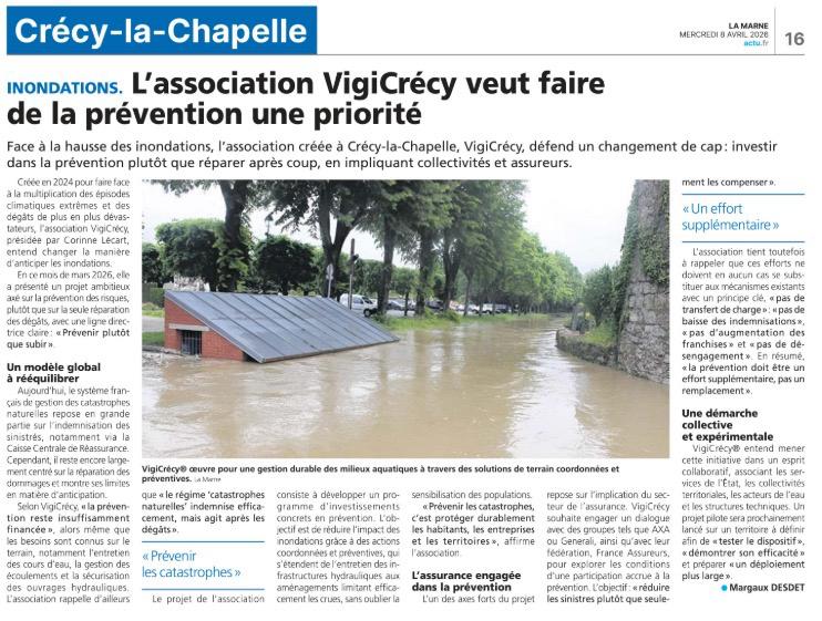 L'association VigiCr&eacute;cy&reg; veut faire de la pr&eacute;vention une priorit&eacute;